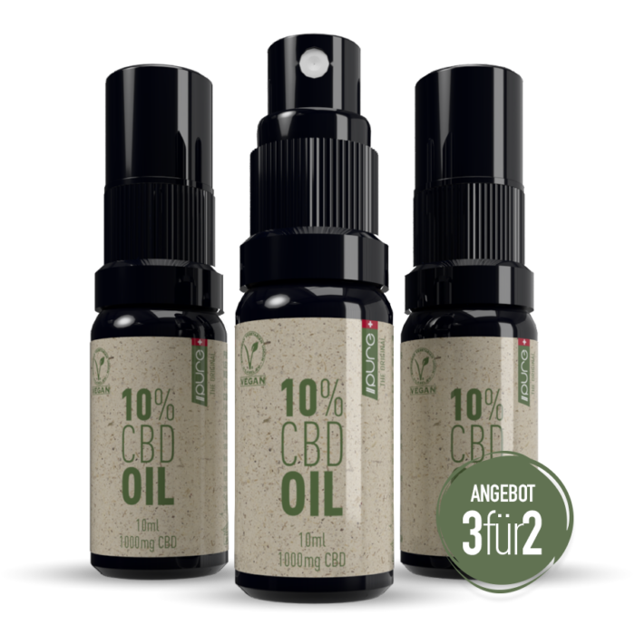 3er-Set Pure CBd Oil 10%