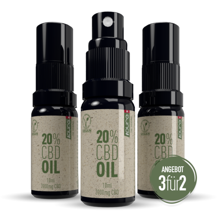3er-Set Pure CBd Oil 20%