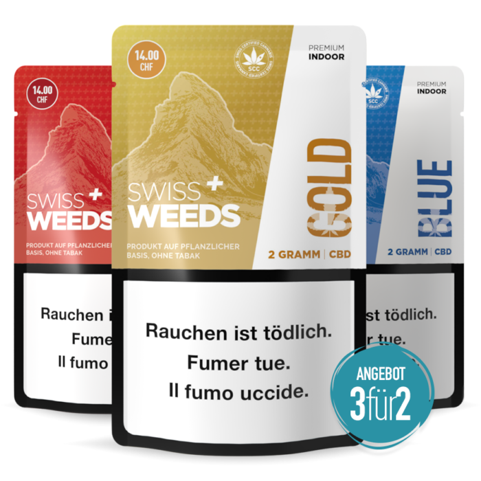 3er Set CBD Blüten - Swiss Weeds